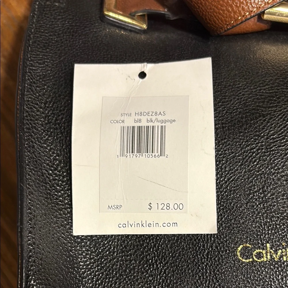 Calvin Klein Black and Tan Mini Bag - Picture 3 of 6